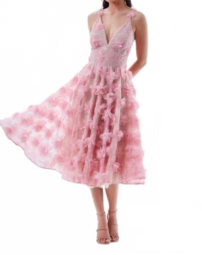 Helsi Alejandra Midi Dress In Rose Petal In Pink