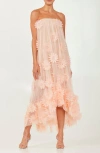 Helsi Athena Strapless Gown In Blush