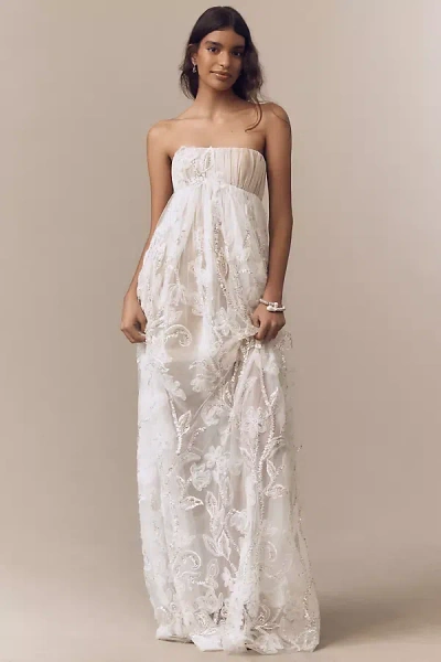 Helsi Beatrice Strapless Maxi Dress In White