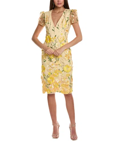 Helsi Carrie Floral Sheath Dress In Yellow