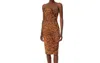 Helsi Cindy Midi Dress In Amber In Brown