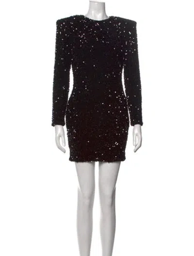 Pre-owned Helsi Crew Neck Mini Dress W/ Tags In Black