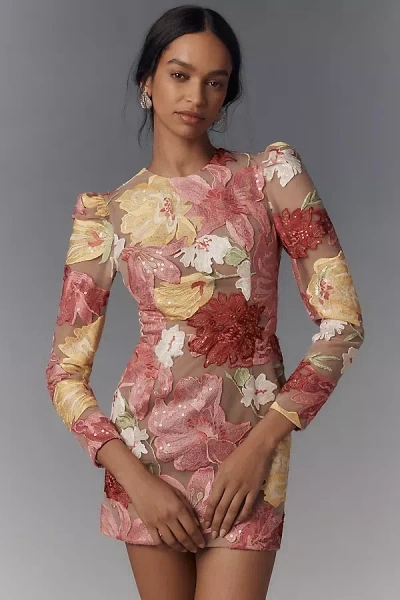Helsi Erika Long-sleeve Mini Dress In Pink