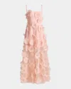 Helsi Exclusive Audrey 3d Floral Midi Dress In Blush