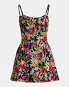 Helsi Exclusive Cora Floral Sequined Mini Dress In Multi