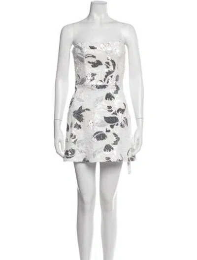 Pre-owned Helsi Floral Print Mini Dress In Green
