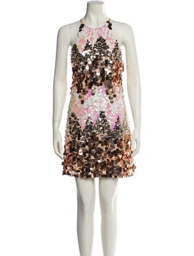 Pre-owned Helsi Floral Print Mini Dress In Multi