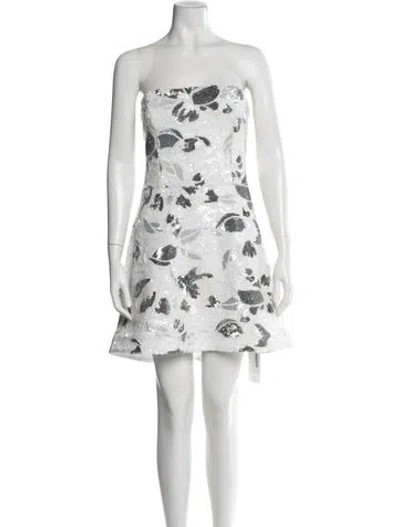 Pre-owned Helsi Floral Print Mini Dress W/ Tags In Green