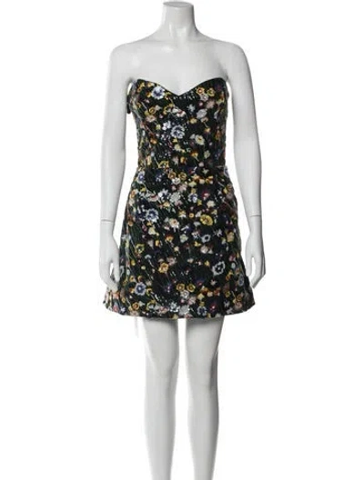Pre-owned Helsi Floral Print Mini Dress W/ Tags In White