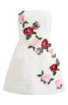 Helsi Frida Rosette Strapless Mini Dress In White