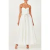 Helsi Grace Strapless Fit & Flare Dress In Off White