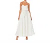 Helsi Grace Sweetheart Strapless Crystal Bow Ball Gown In Off White In White