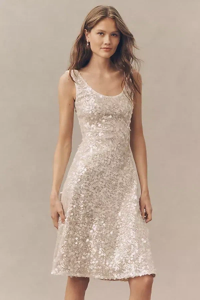 Helsi Isla Iridescent Midi Dress In White