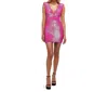 Helsi Jodi Sequin Mini Dress In Pink