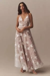 Helsi Josephine Sleeveless V-neck 3d Maxi Dress In White