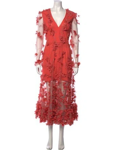 Pre-owned Helsi Lace Pattern Long Dress In Multi