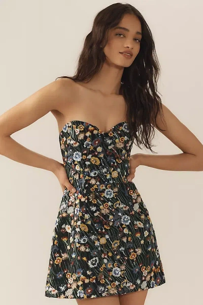 Helsi Lea Strapless Mini Dress In Multicolor