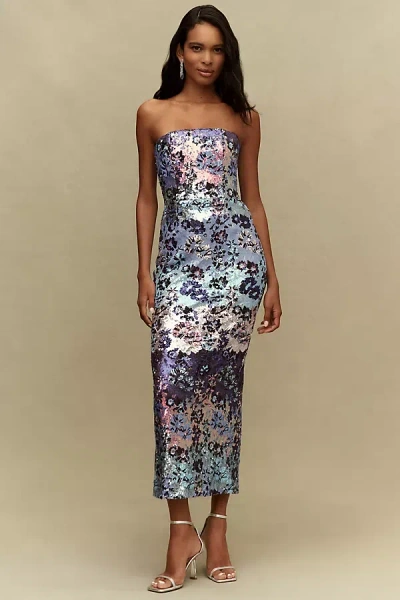 Helsi Leslie Strapless Midi Dress In Multi