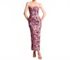 Helsi Leslie Strapless Sequin Gown In Rose In Multi