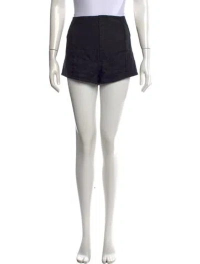 Pre-owned Helsi Linen Mini Shorts In Black