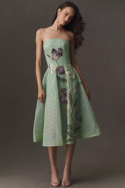 Helsi Lyla Beaded Midi Dress In Green