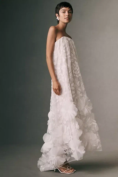 Helsi Margo 3d Floral Maxi Dress In Neutral