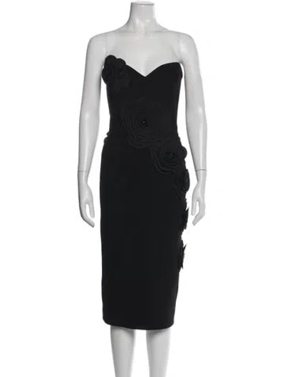 Pre-owned Helsi Patterned Knee-length Dress W/ Tags In Black