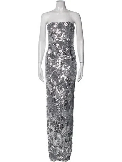Pre-owned Helsi Patterned Long Dress In Multi