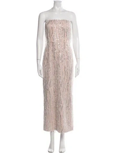 Pre-owned Helsi Patterned Long Dress W/ Tags In Pink