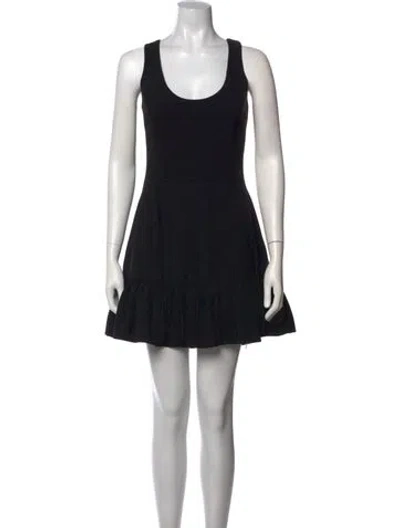 Pre-owned Helsi Scoop Neck Mini Dress W/ Tags In Black