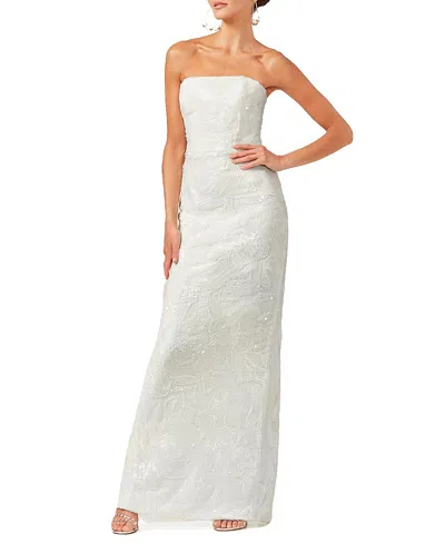 Helsi Serena Strapless Sequin Gown In White