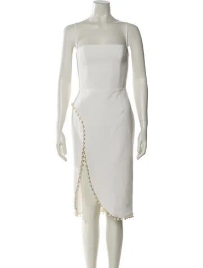 Pre-owned Helsi Square Neckline Knee-length Dress In Neutral