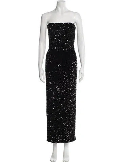 Pre-owned Helsi Strapless Long Dress In Black