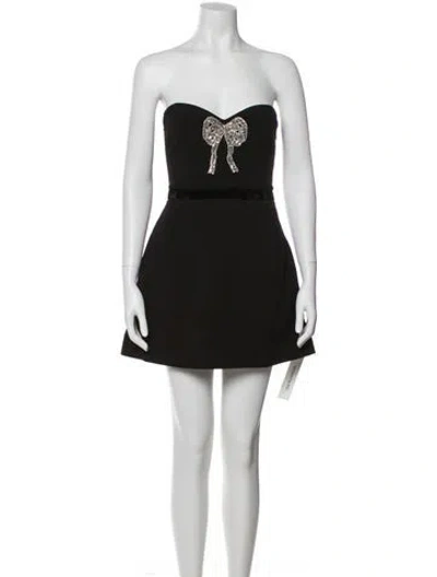 Pre-owned Helsi Strapless Mini Dress In Black