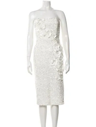 Pre-owned Helsi Strapless Mini Dress In White