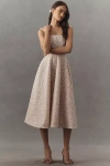 Helsi Vivi Strapless Beaded Fit & Flare Midi Dress In White