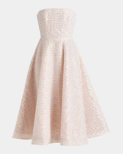HELSI VIVI STRAPLESS BEADED MIDI DRESS