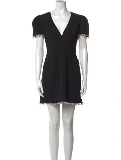 Pre-owned Helsi V-neck Mini Dress W/ Tags In Black