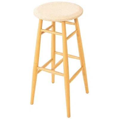 Pre-owned Hem 2019 Lars Beller Fjetland For  Drifted Bar Stool In Natural Cork & Oak In Brown