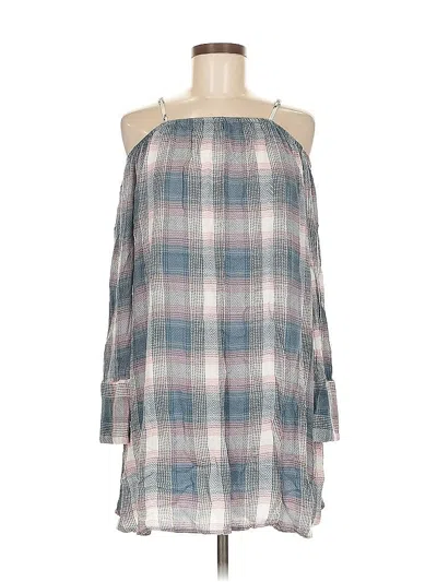 Pre-owned Hem & Thread 3/4 Sleeve Blouse In Gray