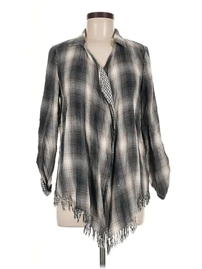 Pre-owned Hem & Thread 3/4 Sleeve Blouse In Gray