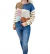 Hem & Thread Autumn Check Sweater In Multi In Multi