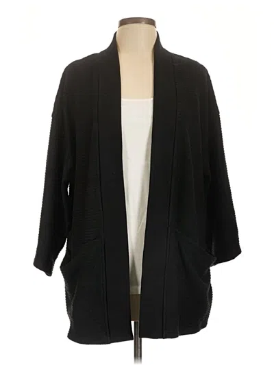 Pre-owned Hem & Thread Cardigan Sweater In Black