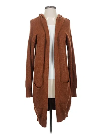 Pre-owned Hem & Thread Cardigan Sweater In Brown