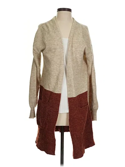 Pre-owned Hem & Thread Cardigan Sweater In Brown