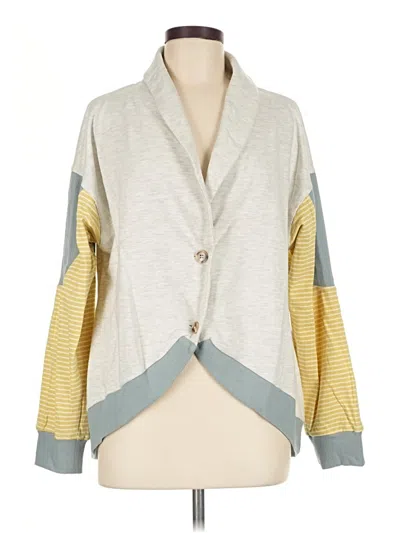 Pre-owned Hem & Thread Cardigan Sweater In Gray