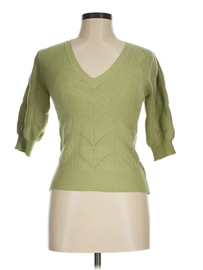 Pre-owned Hem & Thread Cardigan Sweater In Green