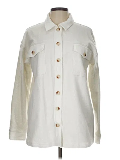 Pre-owned Hem & Thread Cardigan Sweater In Ivory