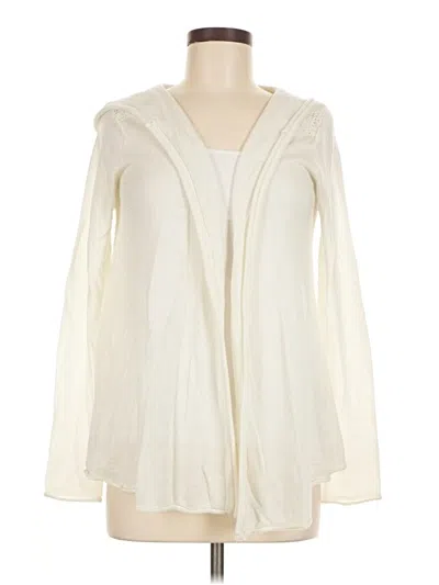 Pre-owned Hem & Thread Cardigan Sweater In White