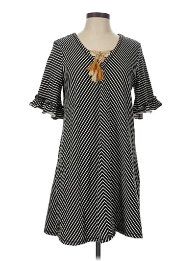 Pre-owned Hem & Thread Casual Dress In Black